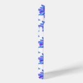 Elegante blauwe paarse bloem Case-Mate iPhone case (Achterkant / Rechts)