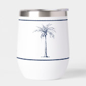 Elegante Blauwe Palmboom Persoonlijk (Links)