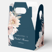 Elegante blauwe & pastel boho bruids douche bedankdoosjes (Geopend)