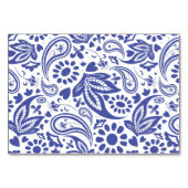 Elegante Blauwe Peacock Boheemse Stijl Kaart (Achterkant)