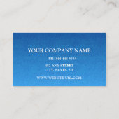 Elegante Blauwe Professionele Moderne Visitekaart Visitekaartje (Achterkant)