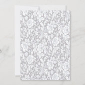 Elegante Blauwe Rozen Bruidsmeisje Kaart (Achterkant)