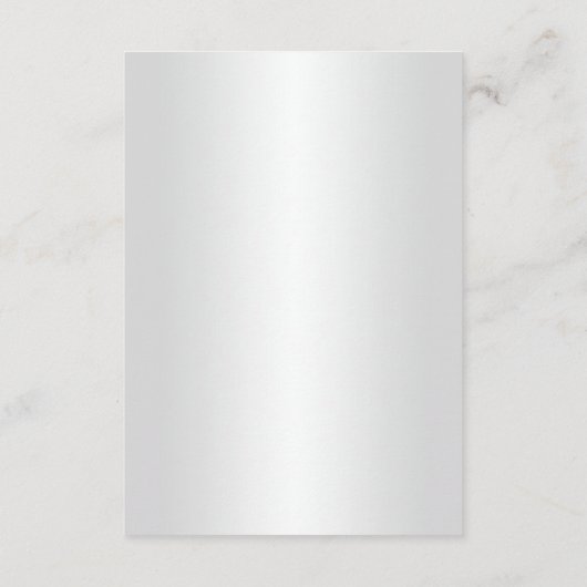 Elegante Blauwe Rozen Bruiloft Details Informatiekaartje (Achterkant)