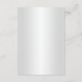 Elegante Blauwe Rozen Bruiloft Veiligheidsmaatrege Informatiekaartje (Achterkant)