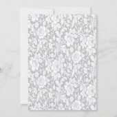 Elegante Blauwe Rozen Getuige Trouwkaart Kaart (Achterkant)