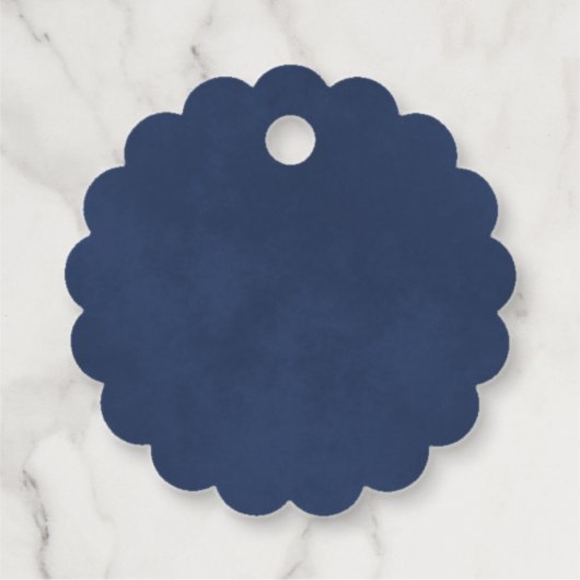 Elegante Blauwe Rozen Liefde & Bedankt Vrijgezelle Bedankjes Labels (Achterkant)