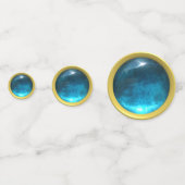 Elegante Blauwe Saffier Edelstenen Confetti (Voorkanten)