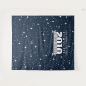 Elegante, blauwe School Reunion Photobooth achterg Wandkleed (Voorkant (horizontaal))