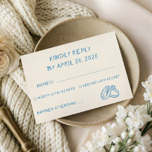 Elegante Blauwe Script Typografie Minimalistische 