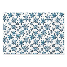 Elegante  Blauwe Sneeuwvlok Kerst