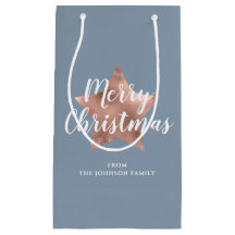 Elegante Blauwe Ster Vrolijk Kerstfeest