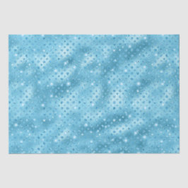 Elegante Blauwe Stip Metallic Glitter Patroon Tissuepapier