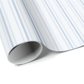 Elegante blauwe strepen wikkel papier rol (Rol Hoek)