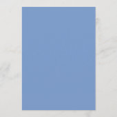 Elegante Blauwe Strik Bruidsfeest Menu (Achterkant)