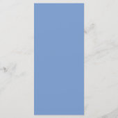 Elegante Blauwe Strik Bruiloft Menu (Achterkant)