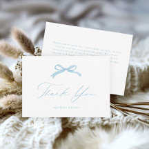 Elegante Blauwe Strik Meisjes Baby Shower