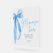 Elegante Blauwe Strik Zij Knoopt de Kous Mimosa Ba Acryl Bord (Hoek)