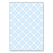 Elegante Blauwe Tegels Citroen Trouwtafel Nummers Kaart (Achterkant)