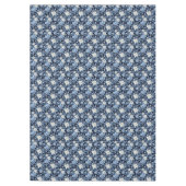 Elegante Blauwe terwijl rozen betegelde Trouw Tafelkleed (Voorkant)