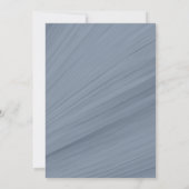 Elegante Blauwe Trouw Uitnodiging | Gestippelde Li (Achterkant)