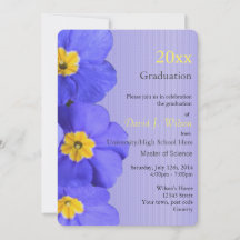 , elegante blauwe tuinbloemen afstuderen