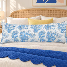 Elegante blauwe turquoise toile de jouy