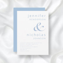 Elegante Blauwe Typografie Huwelijk