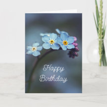 Elegante Blauwe Vergeet-mij-nietjes Bloemen Gelukk