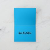 Elegante Blauwe Vlinder Kaart (Binnen)