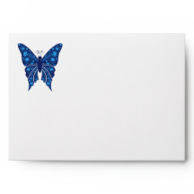 Elegante Blauwe Vlinder Quinceañera