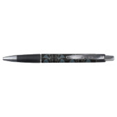 Elegante Blauwe Waaiers Pen (Achterkant)