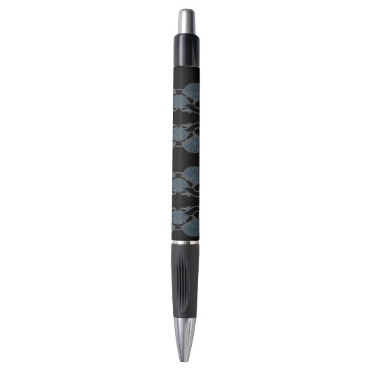 Elegante Blauwe Waaiers Pen (Voorkant Verticaal)