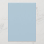 Elegante Blauwe Wapenschild Monogram Huwelijksuitn Kaart (Achterkant)