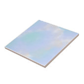 Elegante Blauwe Waterverf Abstracte Kunst voor Mod Tegeltje (Zijkant)