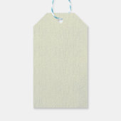 Elegante Blauwe Waterverf Wildbloemen Cadeaulabel (Achterkant)