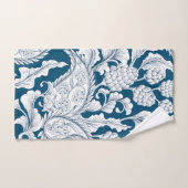 Elegante Blauwe & Witte Ananas Handdoek (Handdoek)
