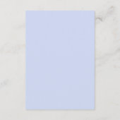 Elegante Blauwe & Witte Bloem "Save the Date" Kaart (Achterkant)
