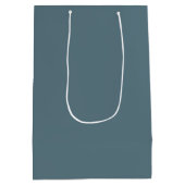 Elegante blauwe & witte cadeautas met eigen naam (Achterkant)