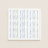 Elegante blauwe zeeschelp nautische kust bruiloft servet