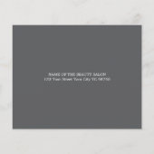 Elegante Blauwgrijze Foto Massagetherapeut Flyer (Achterkant)