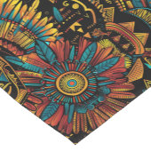 Elegante Blauwgroen "Aztec Dream" Decoratieve Tafe Korte Tafelloper (Hoek)