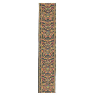 Elegante Blauwgroen "Aztec Dream" eettafel runner Medium Tafelloper