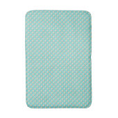 Elegante Blauwgroen badmat met parels (Voorkant Verticaal)