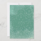 Elegante Blauwgroen Bauble meest geweldige tijd ja Kaart (Achterkant)