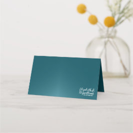Elegante Blauwgroen Blue Place Card of Escort Kaar Plaatskaartje