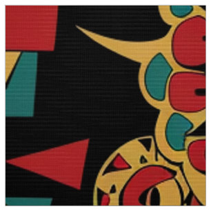 Elegante Blauwgroen "Heritage-Inspired Patterns" P Stof