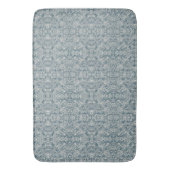 Elegante Blauwgroen Marquetry Modern Badmat (Voorkant Verticaal)