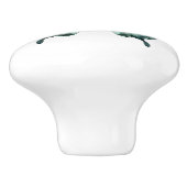 Elegante Blauwgroen vlinder turquoise blauwe ladek Keramische Knop (Zijkant)