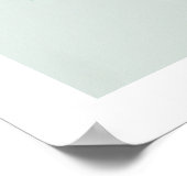 Elegante Blauwgroen vrouw kunst Poster (Hoek)