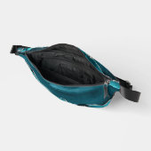 Elegante Blauwgroen zilveren glitter marmeren Wate Heuptasje (Open)